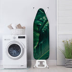 Tropical Green Leaves Print Ironing Board Cover