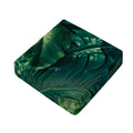 Tropical Green Leaves Print Outdoor Seat Cushion Cover