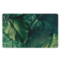 Tropical Green Leaves Print Polyester Doormat