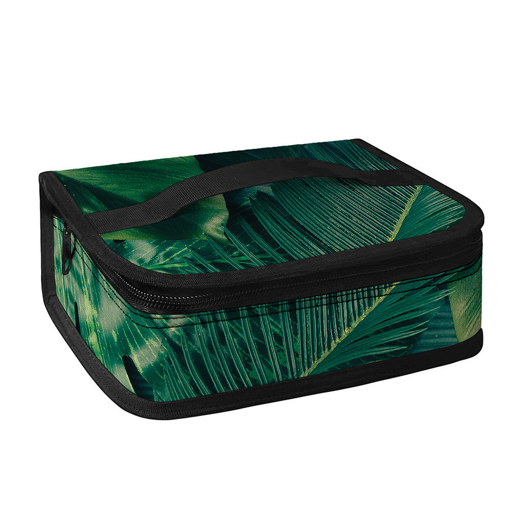 Tropical Green Leaves Print Small Lunch Bag