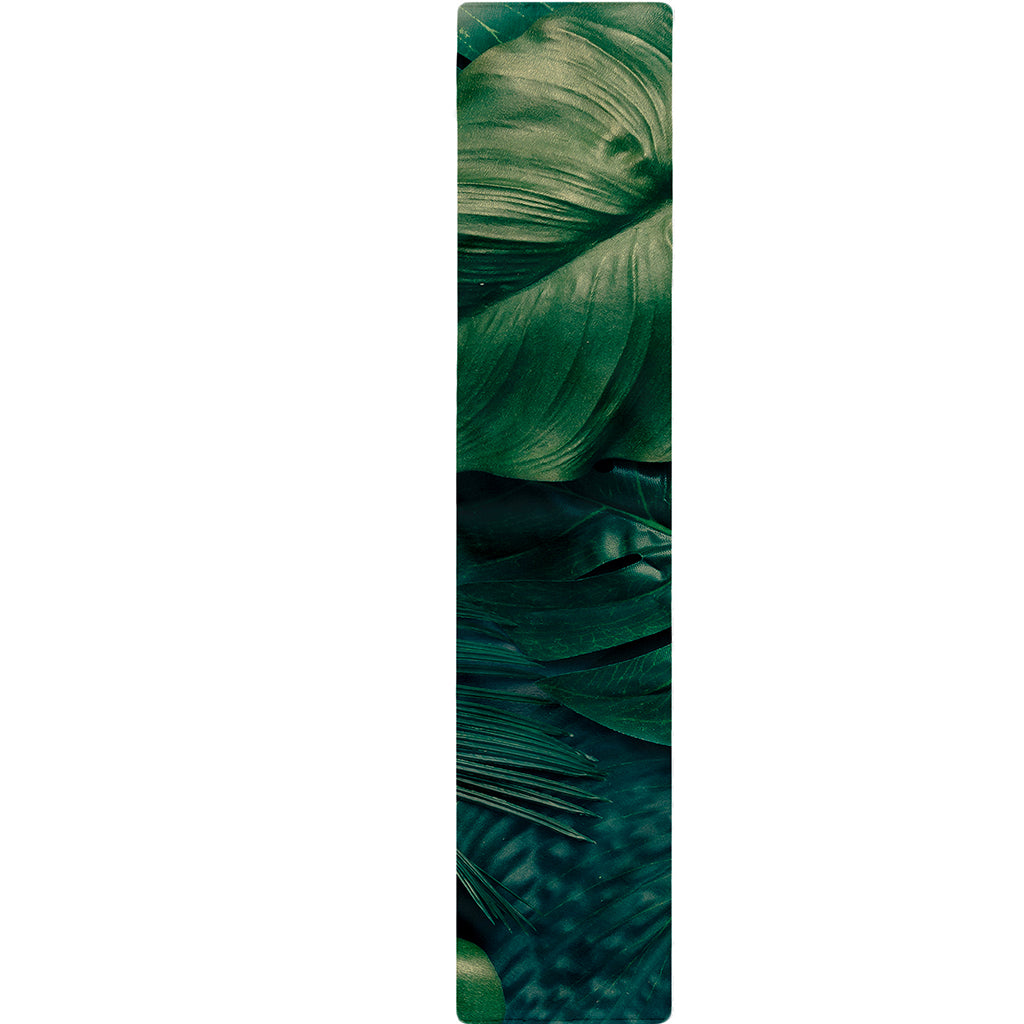 Tropical Green Leaves Print Table Runner