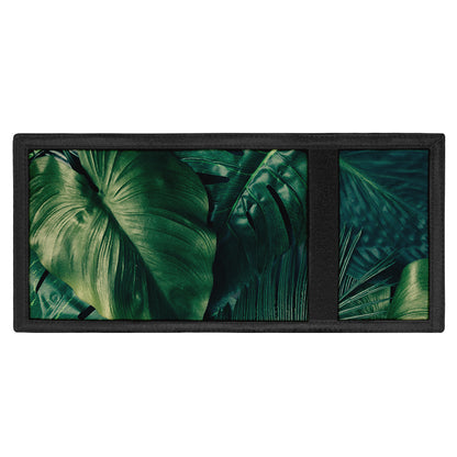 Tropical Green Leaves Print Trifold Wallet
