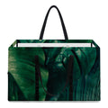 Tropical Green Leaves Print Utility Tote Bag