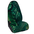 Tropical Green Leaves Print Waterproof Car Seat Cover
