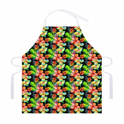 Tropical Hawaii Flowers Pattern Print Adjustable Apron