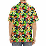 Tropical Hawaii Flowers Pattern Print Aloha Shirt