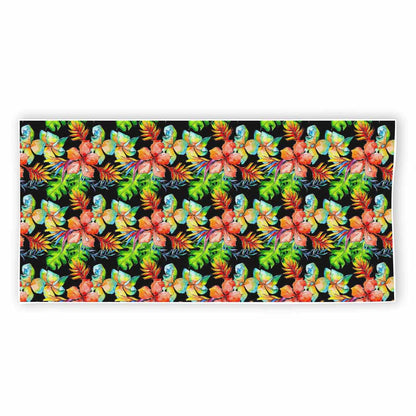 Tropical Hawaii Flowers Pattern Print Beach Towel