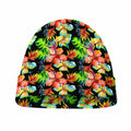 Tropical Hawaii Flowers Pattern Print Beanie