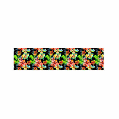 Tropical Hawaii Flowers Pattern Print Bed Runner