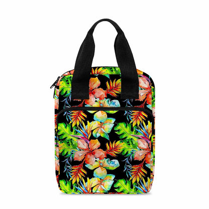 Tropical Hawaii Flowers Pattern Print Bible Tote Bag