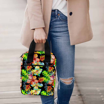 Tropical Hawaii Flowers Pattern Print Bible Tote Bag
