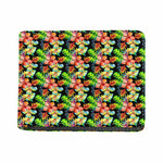 Tropical Hawaii Flowers Pattern Print Bifold Wallet