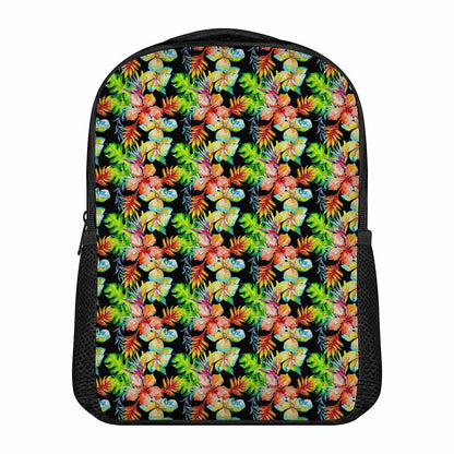 Tropical Hawaii Flowers Pattern Print Casual Backpack