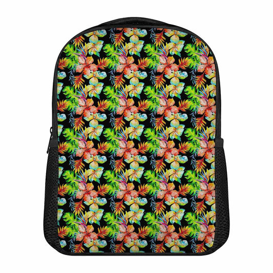Tropical Hawaii Flowers Pattern Print Casual Backpack