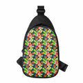 Tropical Hawaii Flowers Pattern Print Sling Bag
