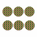 Tropical Hawaii Flowers Pattern Print Coaster Set
