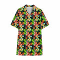 Tropical Hawaii Flowers Pattern Print Cotton Hawaiian Shirt