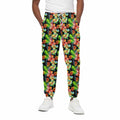 Tropical Hawaii Flowers Pattern Print Cotton Sweatpants