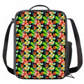 Tropical Hawaii Flowers Pattern Print Crossbody Lunch Bag