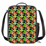 Tropical Hawaii Flowers Pattern Print Crossbody Lunch Bag