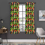Tropical Hawaii Flowers Pattern Print Curtain