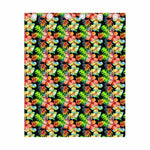 Tropical Hawaii Flowers Pattern Print Curtain