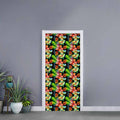 Tropical Hawaii Flowers Pattern Print Door Sticker