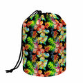 Tropical Hawaii Flowers Pattern Print Drawstring Makeup Bag