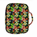 Tropical Hawaii Flowers Pattern Print Front Pocket Bible Bag