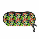 Tropical Hawaii Flowers Pattern Print Glasses Case