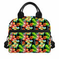 Tropical Hawaii Flowers Pattern Print Insulated Lunch Bag