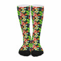 Tropical Hawaii Flowers Pattern Print Long Socks