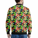 Tropical Hawaii Flowers Pattern Print Men's Bomber Jacket