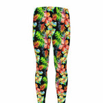 Tropical Hawaii Flowers Pattern Print Men's leggings