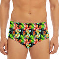 Tropical Hawaii Flowers Pattern Print Men's Triangle Swim Briefs