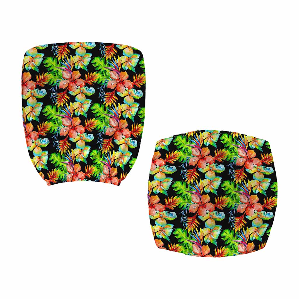 Tropical Hawaii Flowers Pattern Print Office Chair Cover