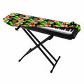 Tropical Hawaii Flowers Pattern Print Piano Keyboard Cover