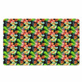 Tropical Hawaii Flowers Pattern Print Polyester Doormat