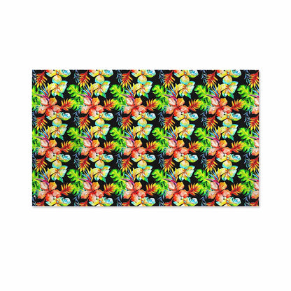 Tropical Hawaii Flowers Pattern Print Polyester Flag
