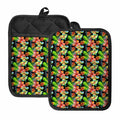 Tropical Hawaii Flowers Pattern Print Pot Holders With Pocket