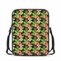 Tropical Hawaii Flowers Pattern Print Rectangular Crossbody Bag