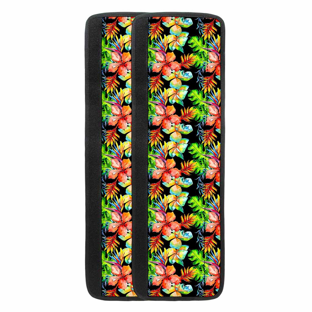 Tropical Hawaii Flowers Pattern Print Refrigerator Handle Covers