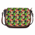 Tropical Hawaii Flowers Pattern Print Saddle Bag