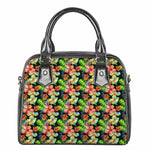 Tropical Hawaii Flowers Pattern Print Shoulder Handbag