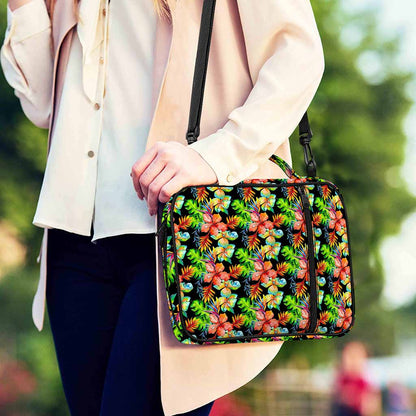 Tropical Hawaii Flowers Pattern Print Shoulder Strap Bible Bag