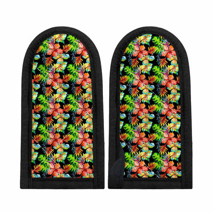 Tropical Hawaii Flowers Pattern Print Skillet Handle Cover
