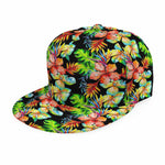 Tropical Hawaii Flowers Pattern Print Snapback Cap