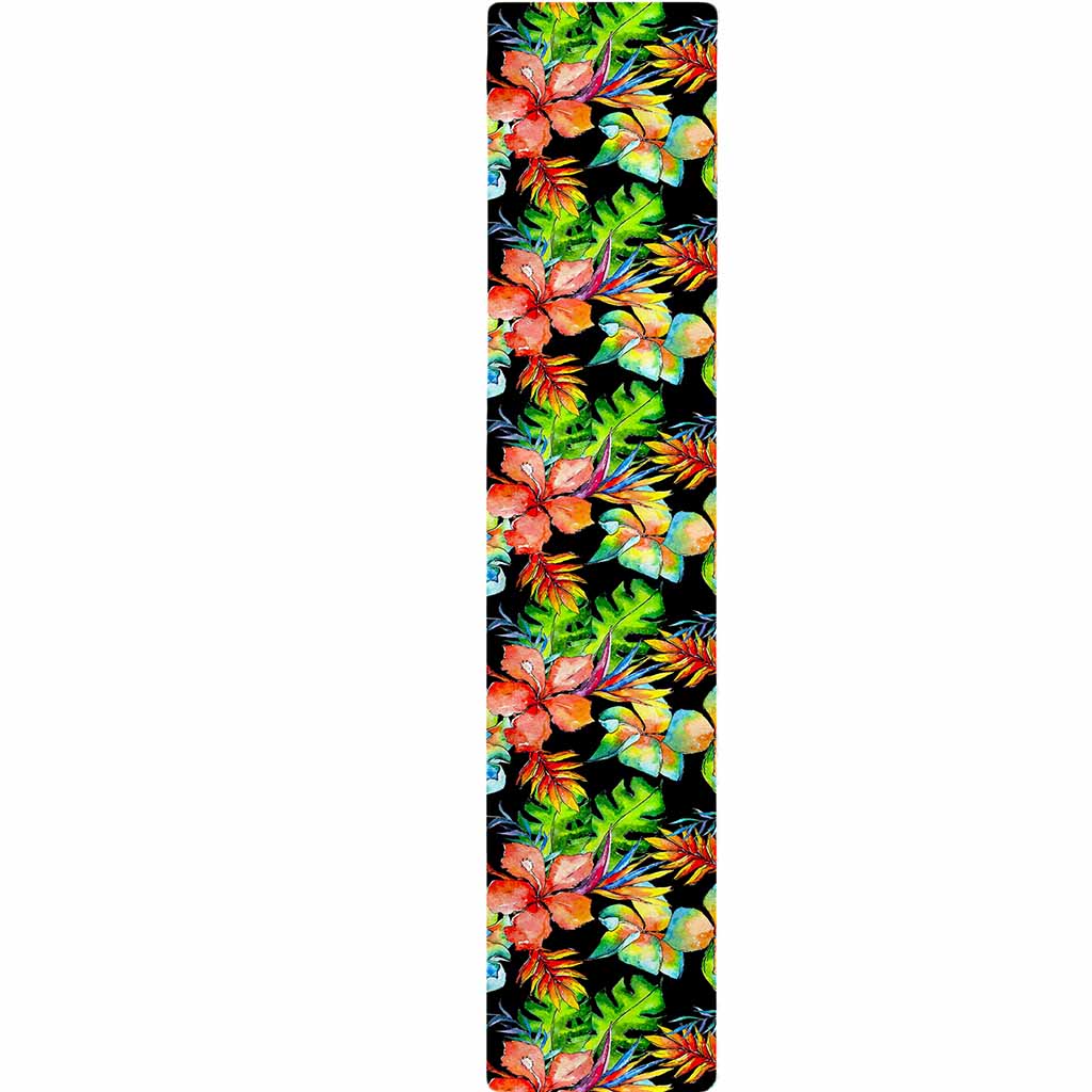 Tropical Hawaii Flowers Pattern Print Table Runner