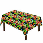 Tropical Hawaii Flowers Pattern Print Tablecloth