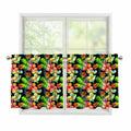 Tropical Hawaii Flowers Pattern Print Tier Curtains